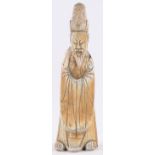 A Chinese carved ivory Sage figure, 18th/19th century, height 20cm.