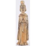 A Chinese carved ivory Sage figure, 18th/19th century, height 22cm.