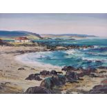 Arthur H Twells (born 1921), oil on board, entrance to Ballintoy, co Antrim, signed,