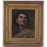 19th century oil on canvas, portrait of a man, unsigned, 18" x 15", framed.