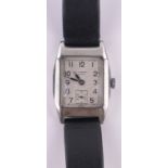 A gent's J W Benson silver cased wristwatch circa 1930s, case width 25mm, working order.