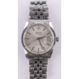 A gent's Bulova Super Seville automatic wristwatch, stainless steel case and strap, case width 35mm,