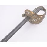 A Victorian military Officer's dress sword, Engineers Volunteers,