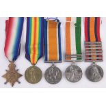 A group of 4 Boer War and First War medals, to 2188 Pte.