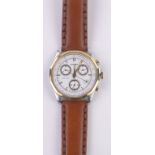 A gent's Tissot PR100 chronograph wristwatch, stainless steel and gold plated case, case width 35mm,