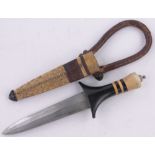 A Sudanese tribal chiefs dagger, overall length 27cm.