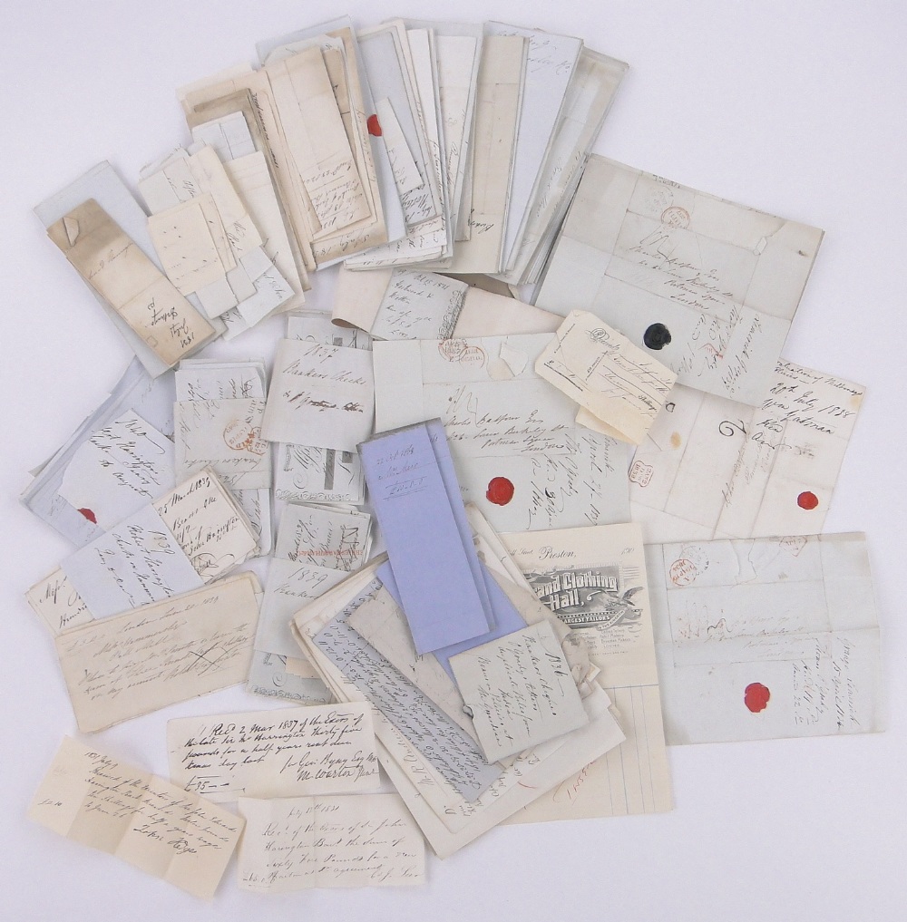 A Collection of Victorian and earlier letters, cheques, receipts and papers.