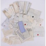 A Collection of Victorian and earlier letters, cheques, receipts and papers.