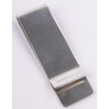 A Tiffany & Co., silver moneyclip, length 58mm.