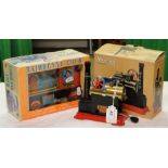 A boxed Mamod steam engine SP1 and a boxed Japanese Fairyland locomotive.
