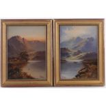John Henry Boel (act 1890-1915), Pair of oils on canvas, Highland scenes, signed, 13.