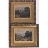 Isaac Walter Jenner (1836-1902), Pair of oils on board, rural landscapes, signed, 5.