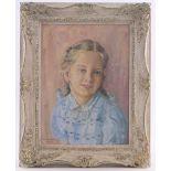 C Ramsay, Oil on canvas, Portrait of Lucy, signed & dated 1952, 15.5" x11.