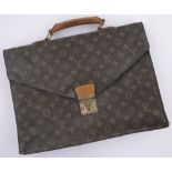 A Louis Vuitton monogrammed briefcase, 40cm x 29cm.