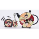 2 Lorna Bailey Beatles design teapots.