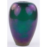 A Loetz iridescent crackle glass vase, height 18cm.