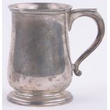 A silver half pint Christening mug, by Mappin & Webb, Sheffield 1960, 6.3oz.