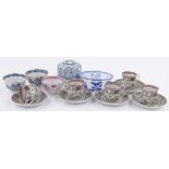Group of Oriental items, including a relief carved Peking glass bowl a/f.