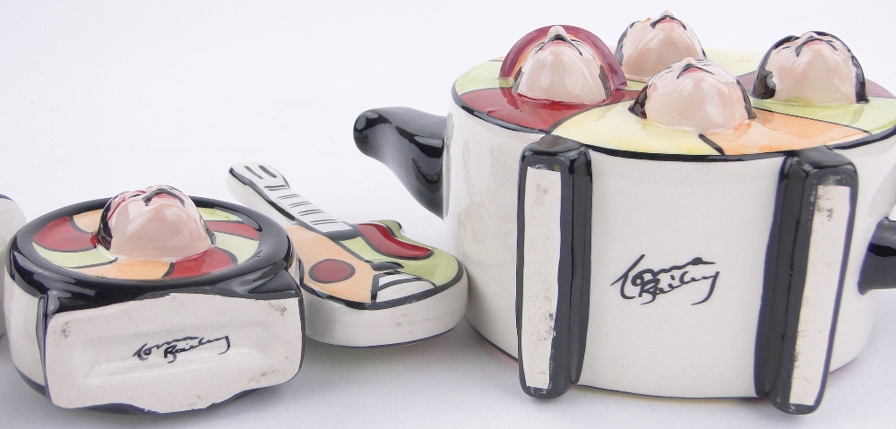 2 Lorna Bailey Beatles design teapots. - Image 3 of 3