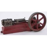 A Stuart stationary engine, length 20cm.