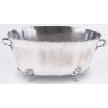 A large electroplate champagne bath, length excluding handles 48cm.