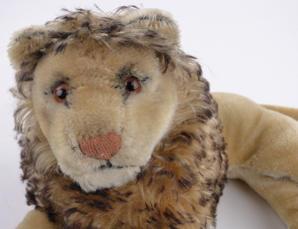 A Steiff soft toy lion and 3 tigers, length 26cm, (4). - Image 3 of 3