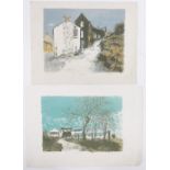 Gerald Leigh Davies, pair of colour lithographs, bridle path, no 1/8, and Patterdale, no 3/10,