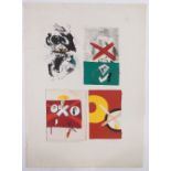 Colin Smith, colour screen print, abstract composition, no 1/15, signed in pencil, dated 1963,