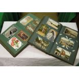 2 Old albums containing over 720 Vintage postcards.