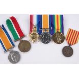 Quantity of various medals.