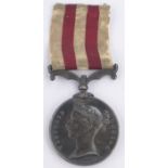 A Victorian India Campaign medal awarded to Jer'h Murphy, 3rd Bengal Europe Regiment.