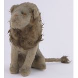 A Steiff soft toy lion circa 1920, height 38cm.
