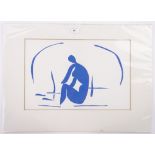 Henri Matisse, colour lithograph of a cutout, Baigneuse Dans Les Roseaux,