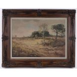 A Vorderman, oil on canvas, impressionist landscape, signed, 20" x 28", framed.