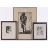 A group of etchings, including works by Gerhard Nordstrom, F Myrbach, Edmund Sullivan,