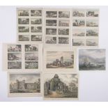 A collection of hand coloured prints relating to Battle, Hastings and other areas in Sussex,