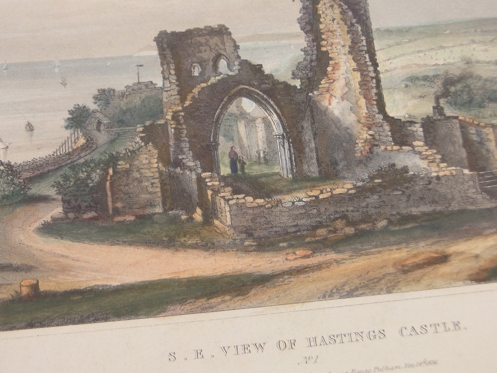 A collection of hand coloured prints relating to Battle, Hastings and other areas in Sussex, - Image 4 of 4