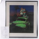Jack Miller (1945-2004), colour screen print, Frolics Motel no.