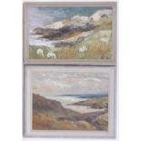 Jean Christopherson, 2 oils on board, The Western Isles, Scotland, largest 12" x 16", framed, (2).