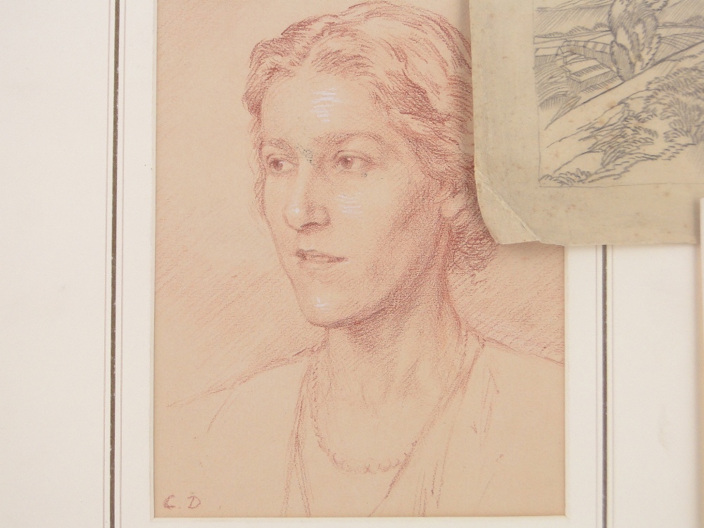 Folder of watercolours and drawings, including works by Albert Taylor, G Marler and A Thomson, (12). - Image 2 of 4