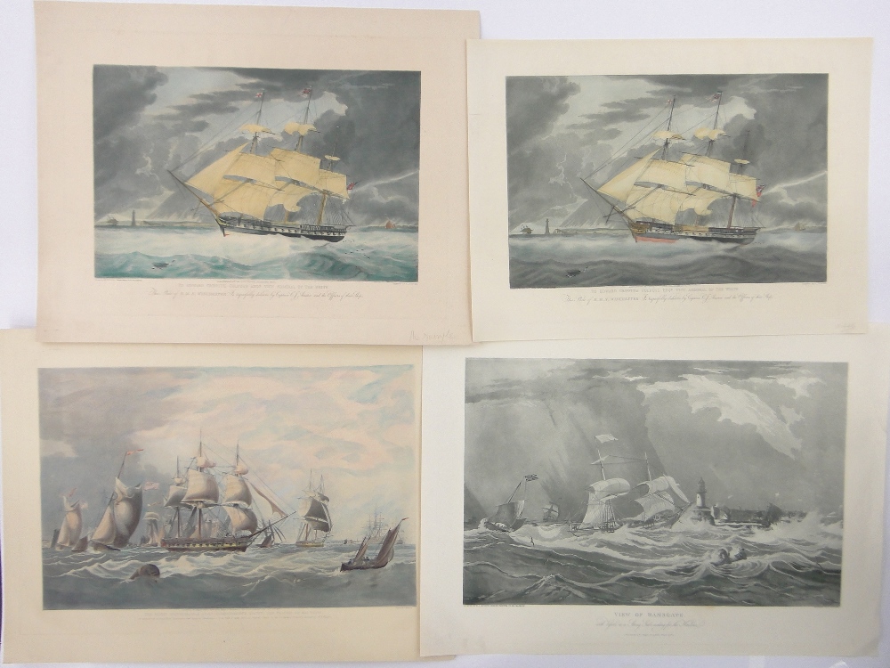 After William Huggins (1820-1884), hand coloured aquatint, South Seas Whale Fishery, - Image 5 of 7