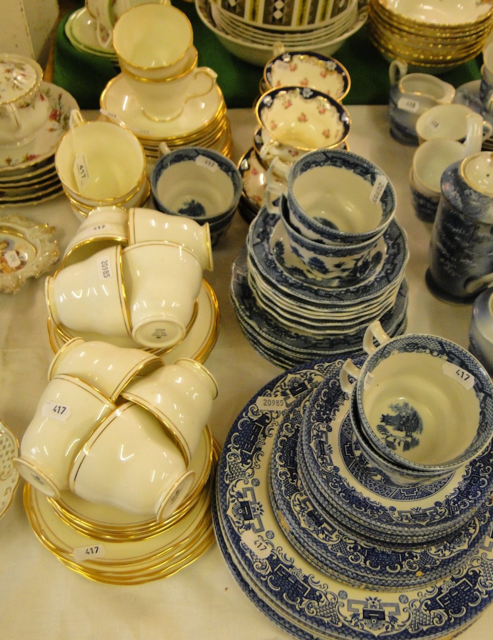 Duchess china "Ascot" teaware, blue and white teaware, etc.