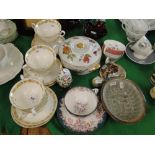 Wedgwood soup bowls and stands, a jelly mould, etc.