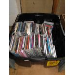 Large boxful of CDs.