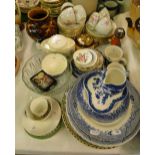 ***Decorative plates, Art Pottery jug, teaware, etc.