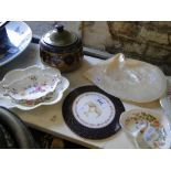 Royal Doulton pot and cover, Aynsley, and Derby dishes, etc.