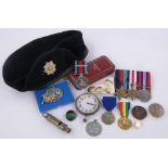 Collection of Second World War militaria, relating to Frank Farrington,