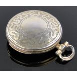 A George III silver gilt novelty fob watch design vinaigrette, by Samuel Pemberton, Birmingham 1807,
