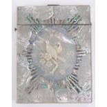 A fine quality Victorian mother of pearl and abalone card case,