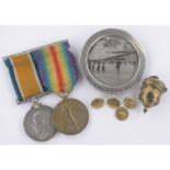 Pair of First War Service medals, to 9170 Pte.